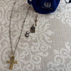 Waxing Poetic Gold and Silver Charm Necklace